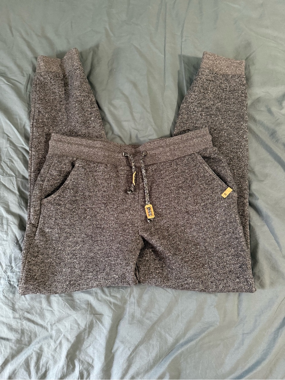 tentree Charcoal Knit Joggers with Drawcord